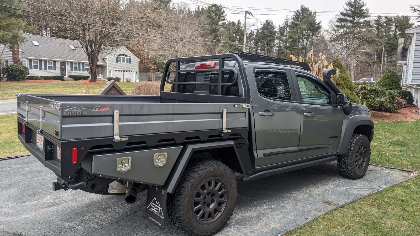 SUMMIT EXPEDITION TRUCKS CHEVROLET COLORADO ZR2 BISON CREW CAB SHORT BOX UTE TRAY FLATBED TRUCK 3